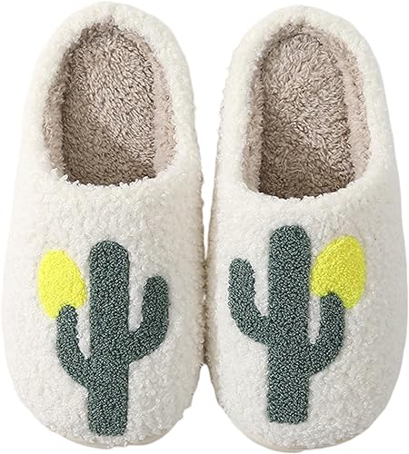 cactus plush slippers
