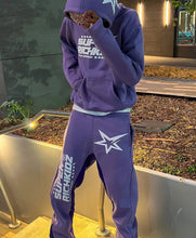 Load image into Gallery viewer, men's hip hop hoodie set sweatshirt sweatpants