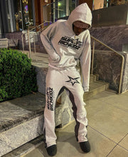 Load image into Gallery viewer, men's hip hop hoodie set sweatshirt sweatpants