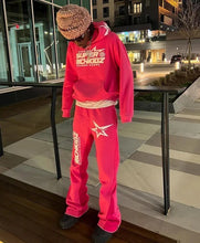 Load image into Gallery viewer, men's hip hop hoodie set sweatshirt sweatpants