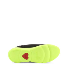 Load image into Gallery viewer, love moschino black green slip-on sneakers shoes