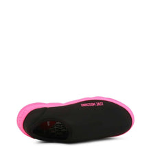 Load image into Gallery viewer, love moschino black pink slip on sneakers shoes