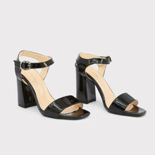 Load image into Gallery viewer, Patent Leather High Heel Sandals - black / 7 - Shoes Sandals