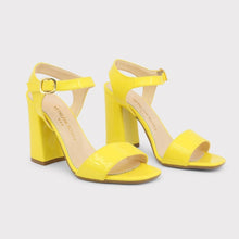 Load image into Gallery viewer, Patent Leather High Heel Sandals - yellow / 8 - Shoes Sandals