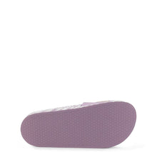 Load image into Gallery viewer, purple love moschino shoes sandals slides