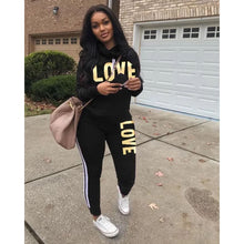Load image into Gallery viewer, casual women's sweatshirt sweatpants set