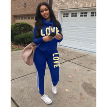 Load image into Gallery viewer, casual women's sweatshirt sweatpants set
