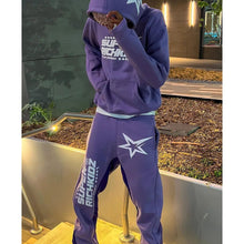 Load image into Gallery viewer, men's hip hop hoodie set sweatshirt sweatpants