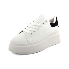 Load image into Gallery viewer, chunky platform sneakers black white shoes