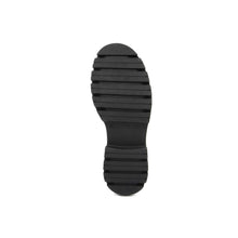 Load image into Gallery viewer, chunky lug sole ankle booties rugged heel boots black 
