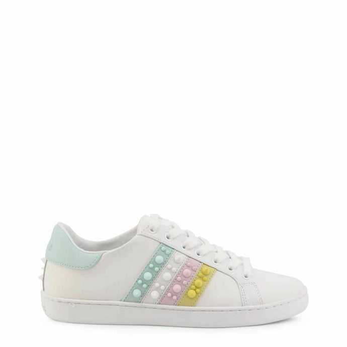 guess jacobb white sneakers studs