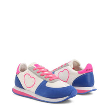 Load image into Gallery viewer, love moschino pink white blue heart sneakers shoes
