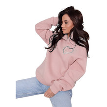 Load image into Gallery viewer, pink heart hoodie sweatshirt