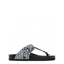 Load image into Gallery viewer, Love Moschino flip flops sandals black white