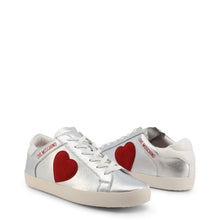 Load image into Gallery viewer, Love Moschino silver heart sneakers