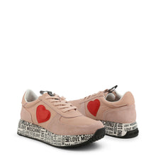 Load image into Gallery viewer, Love Moschino Pink Heart Suede Sneakers Shoes