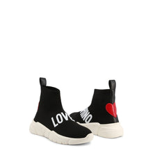 Load image into Gallery viewer, love moschino high top sneakers black