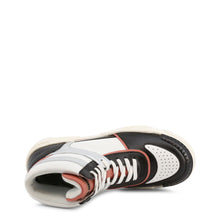 Load image into Gallery viewer, love moschino silver high top sneakers